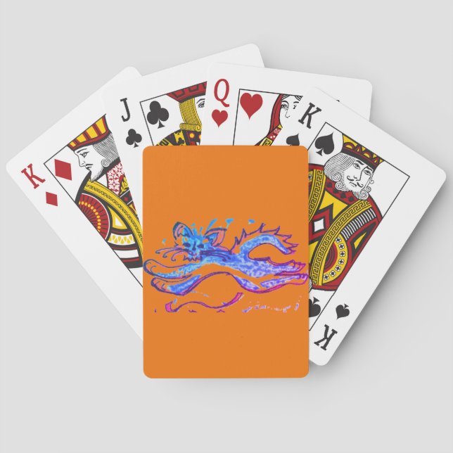 Jeu De Cartes Fun Water Chat bondissant Jumbo Index jouer aux ca (dos)