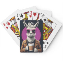 Funky Llama Jouer aux cartes