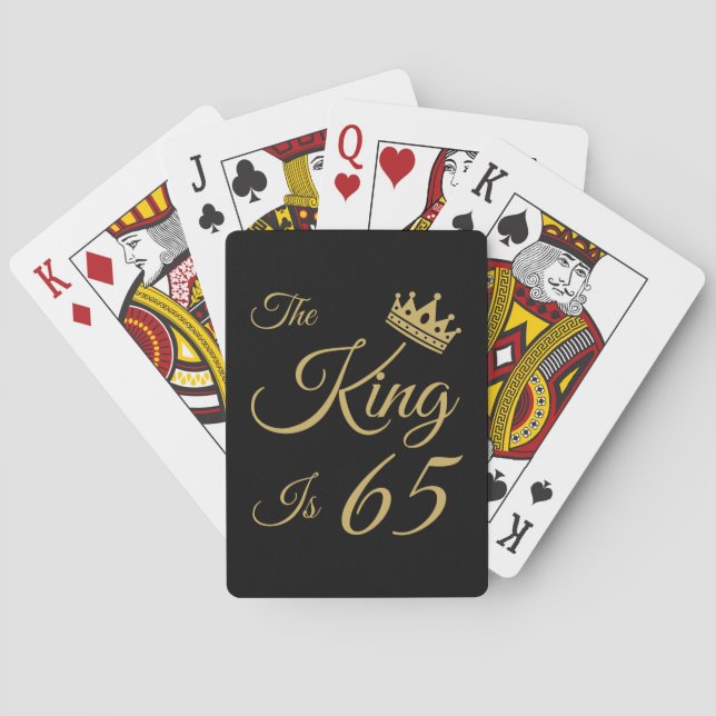 Jeu De Cartes Funny 65ème Anniversaire Pour Hommes Classic Playi (dos)
