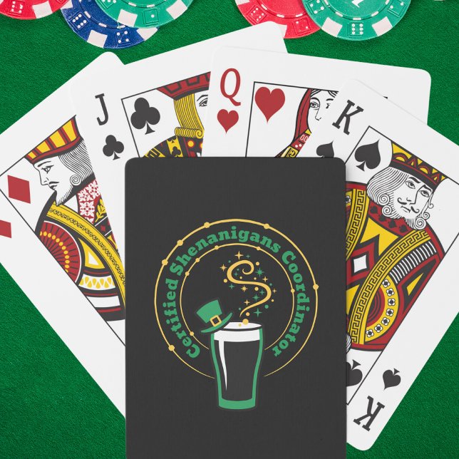 Jeu De Cartes Funny Certified Shenanigans Coordinator Luck (Créateur téléchargé)