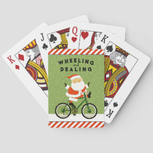 Jeu De Cartes Funny Cycliste Noël Jouer des cartes