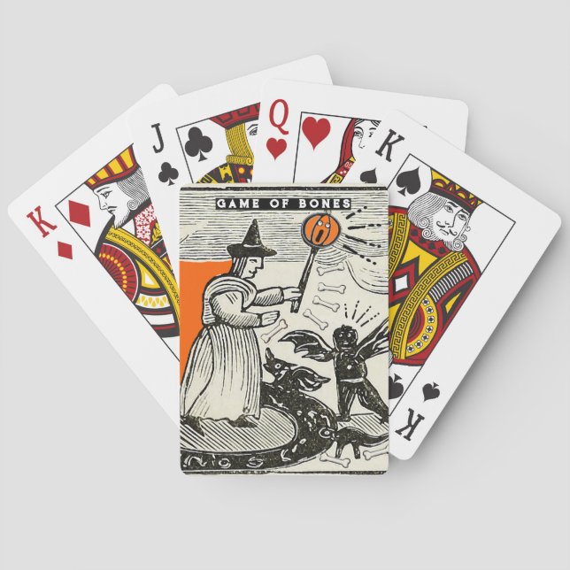 Jeu De Cartes Funny Halloween Jouer aux cartes (dos)