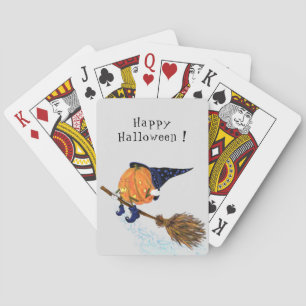 Jeu De Cartes Funny Halloween Poker Cartes sorcier Citrouille vo