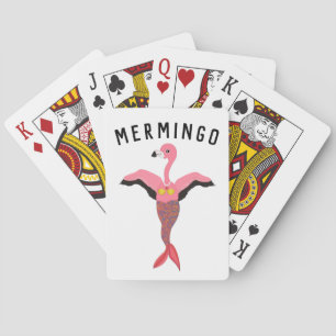 Jeu De Cartes Funny Mermingo Graphic : Cartes Flamant rose-Sirèn