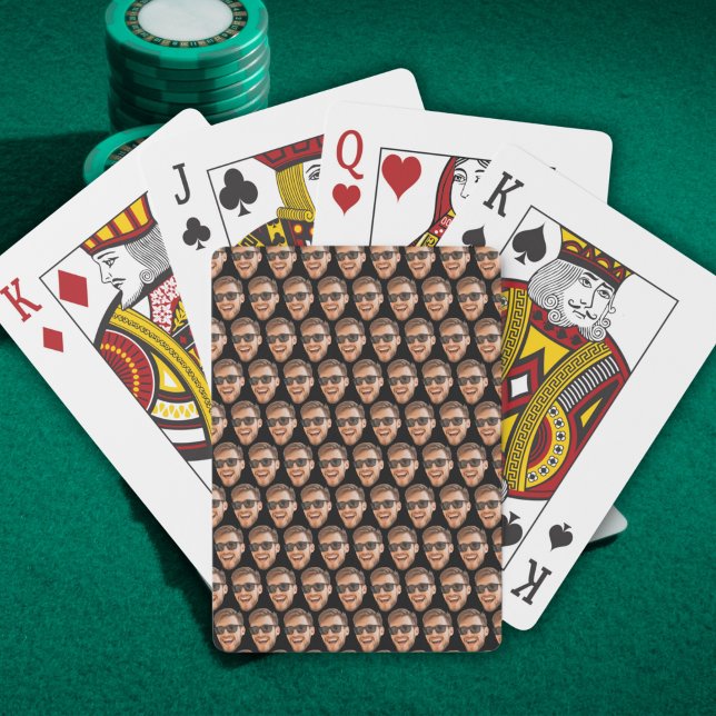 Jeu De Cartes Funny Photo Visage personnalisée (Funny Face Photo Custom Poker Cards
)