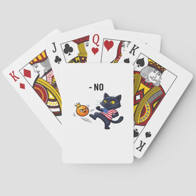 Jeu De Cartes Funny Political Meme No Cat (dos)