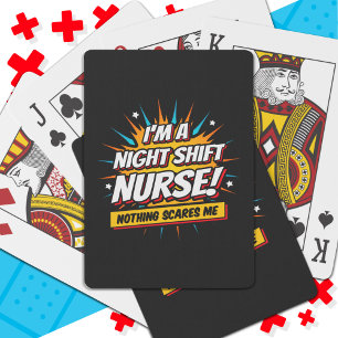 Jeu De Cartes Funny Superhero nuit Shift Infirmière Appréciation