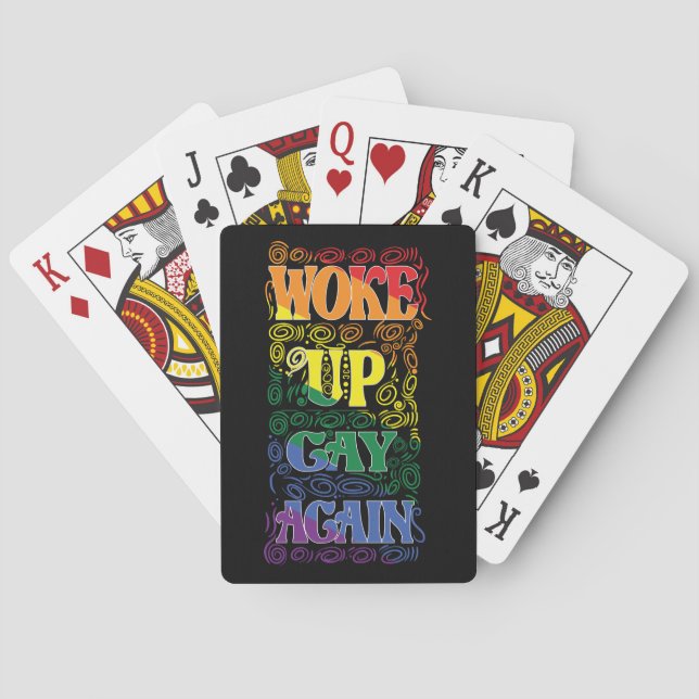 Jeu De Cartes Funny | Up Gay Again | Gay pride (dos)