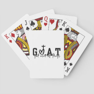 Jeu De Cartes G.O.A.T Dieu sur toutes les choses Christian Jésus