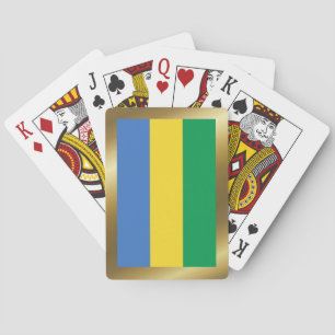 Jeu De Cartes Gabon Drapeau Jouer des cartes