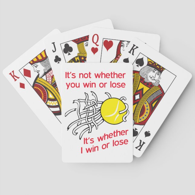 Jeu De Cartes Gagnez ou perdez du tennis (dos)