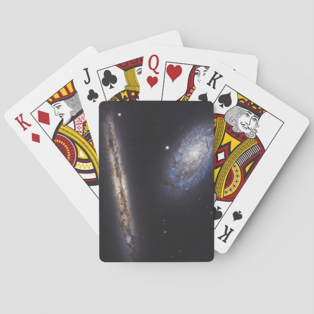 Jeu De Cartes Galaxie Edge-On Ngc 4302 & Galaxie Tilted Ngc 4298 (dos)