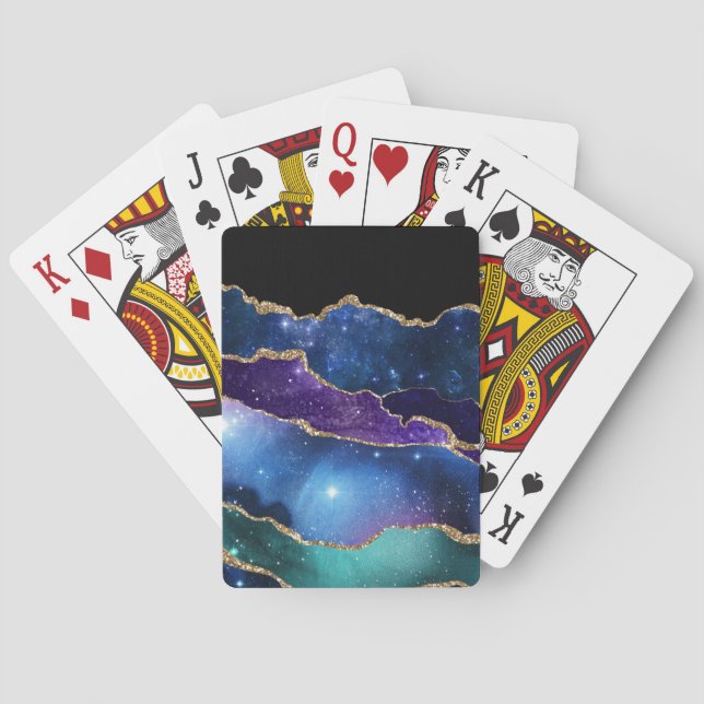 Jeu De Cartes Galaxy Agate Series Design 13  (dos)