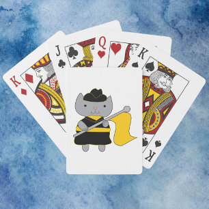 Jeu De Cartes Garde de couleur de chat Exécutant Orchestre d'har