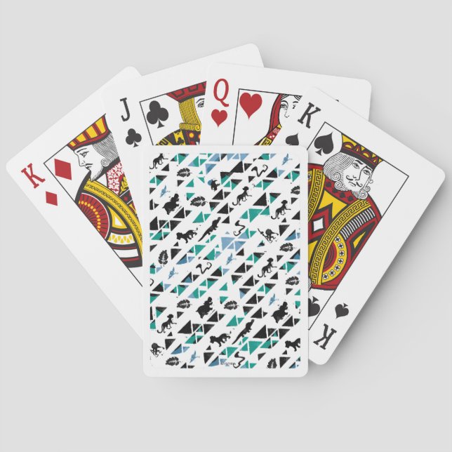 Jeu De Cartes Garde-lions | Motif mosaïque (dos)