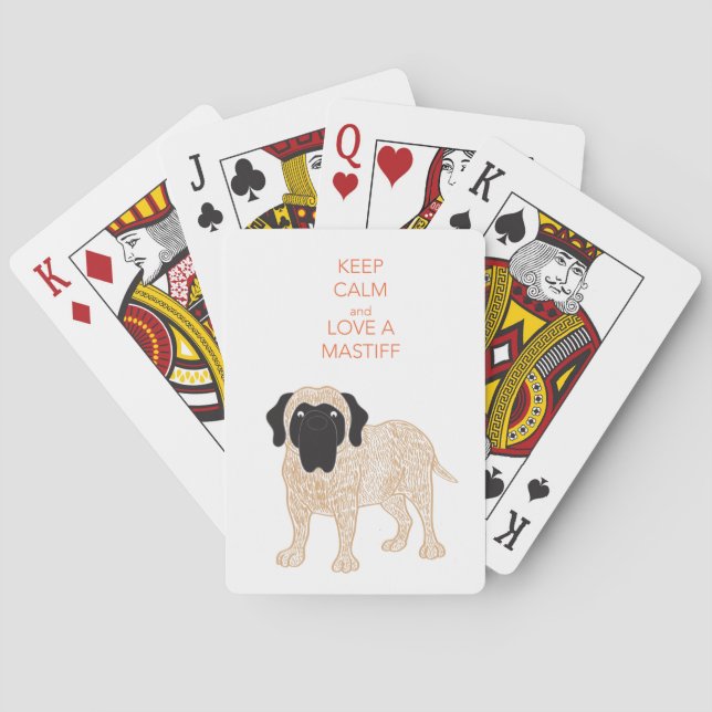 Jeu De Cartes Gardez votre calme et aimez un chien (dos)