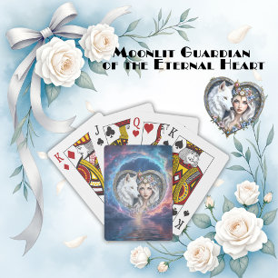 Jeu De Cartes Gardien au clair de lune du Cœur Éternel.