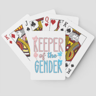 Jeu De Cartes Gardien De Genre Révéler Garçon Fille Rose Bleu