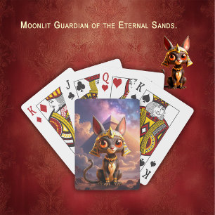 Jeu De Cartes Gardien éclairé par la lune des Sables Éternels.