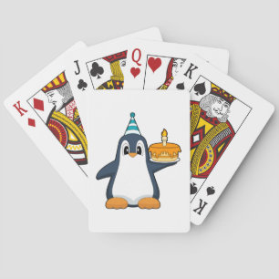 Jeu De Cartes Gâteau aux bougies Penguin