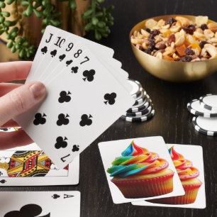 Jeu De Cartes Gâteau de SlipperyJoe au glaçage tourbillonnant ar