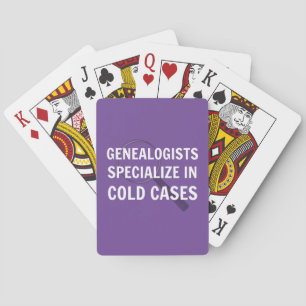 Jeu De Cartes Généalogistes Jouant Des Cartes (Violet)