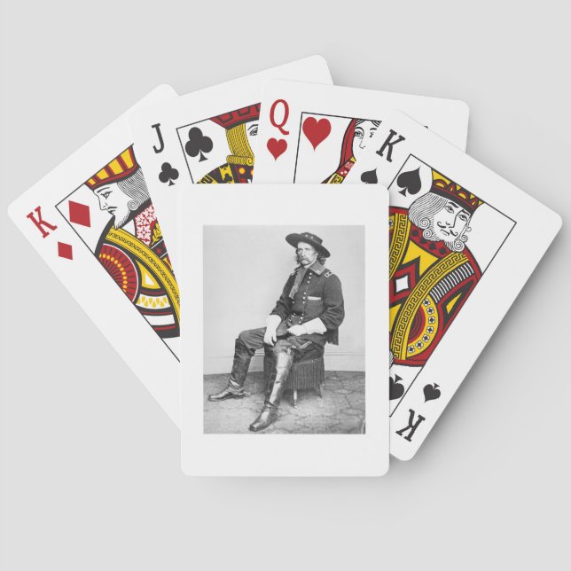 Jeu De Cartes Général George A. Custer (photo b/w) (dos)