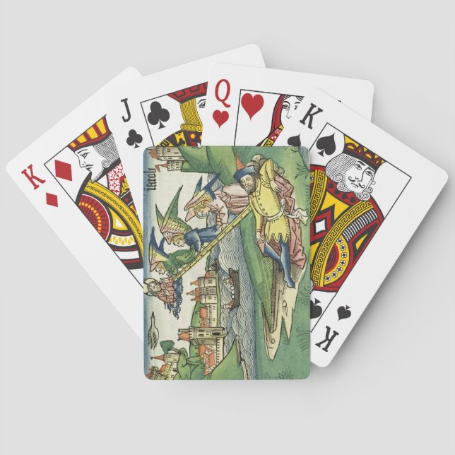 Jeu De Cartes Genesis 28 10 Jacob's Ladder from the 'Nuremberg (dos)