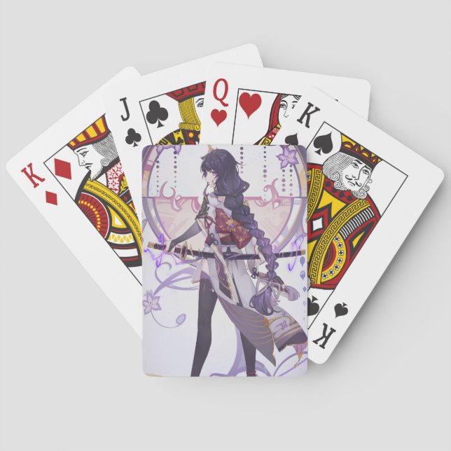 Jeu De Cartes Genshin impact Baal feuilles de sakura (dos)