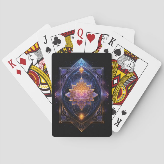 Jeu De Cartes Géométrie Sacrée Lecture de Cartes (dos)