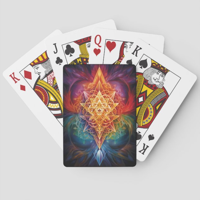 Jeu De Cartes Géométrie Sacrée Lecture de Cartes (dos)