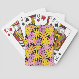 Jeu De Cartes Gerbera flowers pattern, background