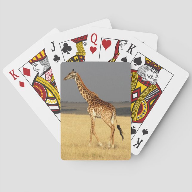 Jeu De Cartes Girafe corps complet Afrique Animaux africains (dos)