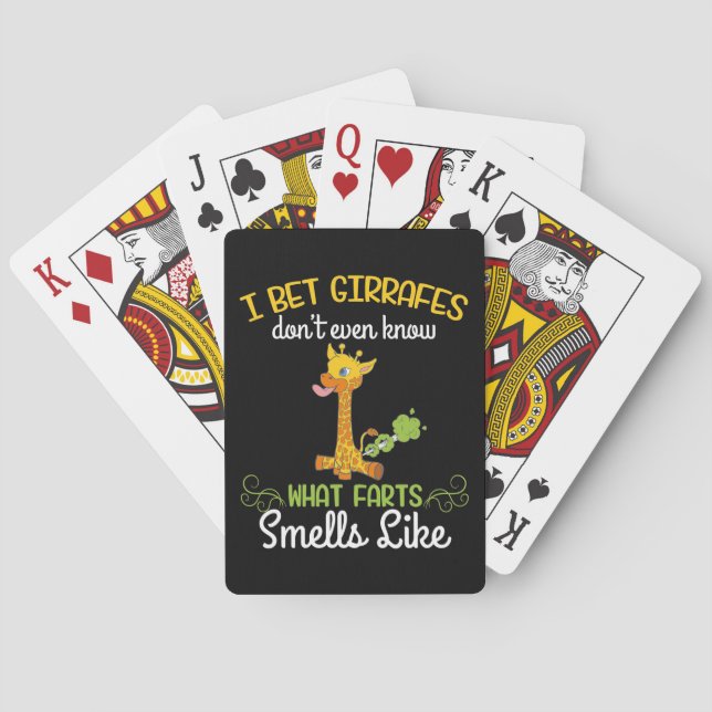 Jeu De Cartes Girafe Lover Giraffe What Farts Smells Like (dos)