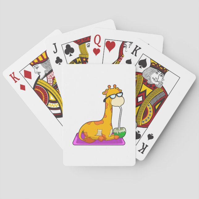 Jeu De Cartes Giraffe à la noix de coco (dos)