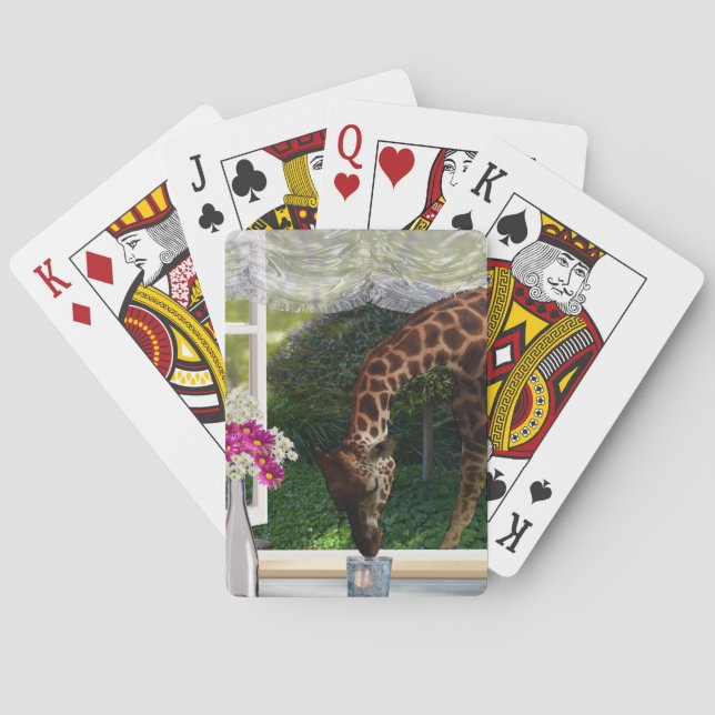 Jeu De Cartes Giraffe Dans Ma Fenêtre, (dos)