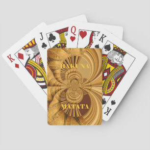 Jeu De Cartes Giraffe Safari Hakuna Matata tissé souvenir art