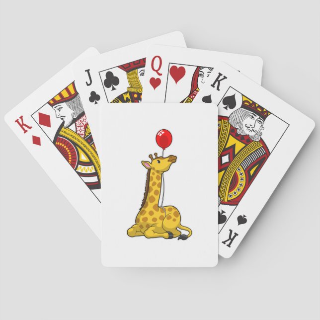 Jeu De Cartes Giraffe with Balloon (dos)