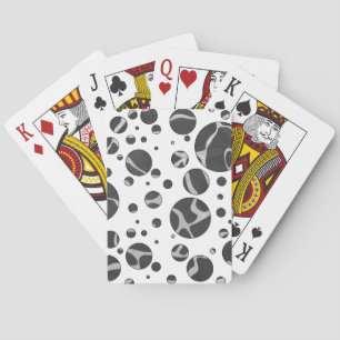 Jeu De Cartes Giraffy Polka Dot noir et gris clair Impression