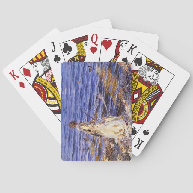 Jeu De Cartes Girl Fishing (par John Singer Sargent) (dos)