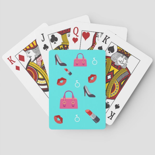 Jeu De Cartes Girly Emoji (dos)