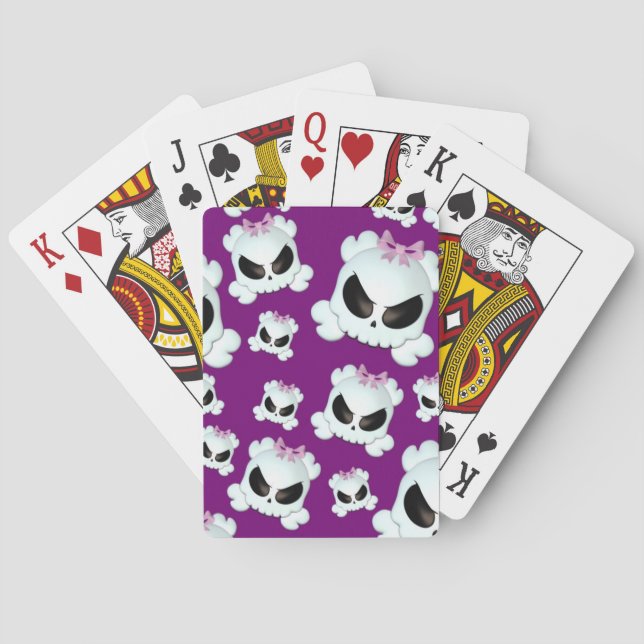 Jeu De Cartes Girly Skullz (dos)