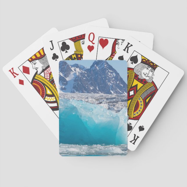 Jeu De Cartes Glace de glacée bleue, Norvège (dos)