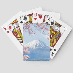 Jeu De Cartes Glace et neige Cherry Blossoms Mt. Fuji Japon