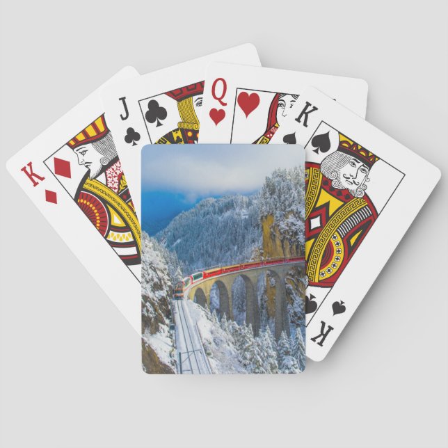 Jeu De Cartes Glace et neige | Express Bernina, Suisse (dos)