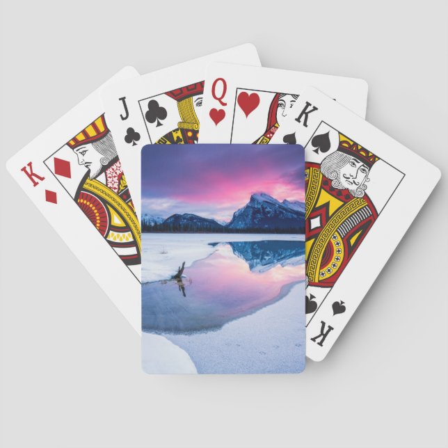 Jeu De Cartes Glace et neige | Mt. Rundle, Canada (dos)