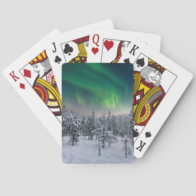 Jeu De Cartes Glace et neige | Paysage d'hiver, Finlande (dos)
