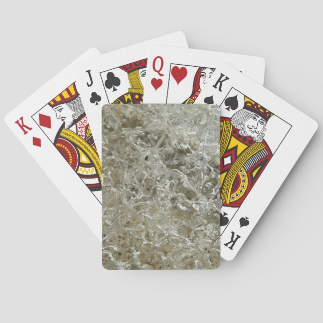 Jeu De Cartes Glace glaciaire Texture nature Abstraite (dos)