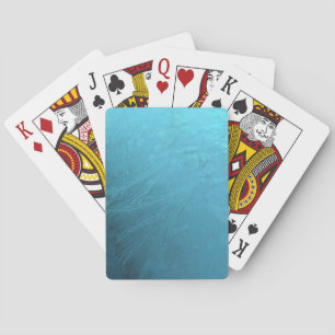 Jeu De Cartes Glaces Water Ice Blue Frost Chic Winter métallc