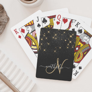 Jeu De Cartes Glam Parties scintillant or diamant étincelle Élég